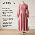 AFIRSTA™ SilhouetteShift Convertible Midi Dress