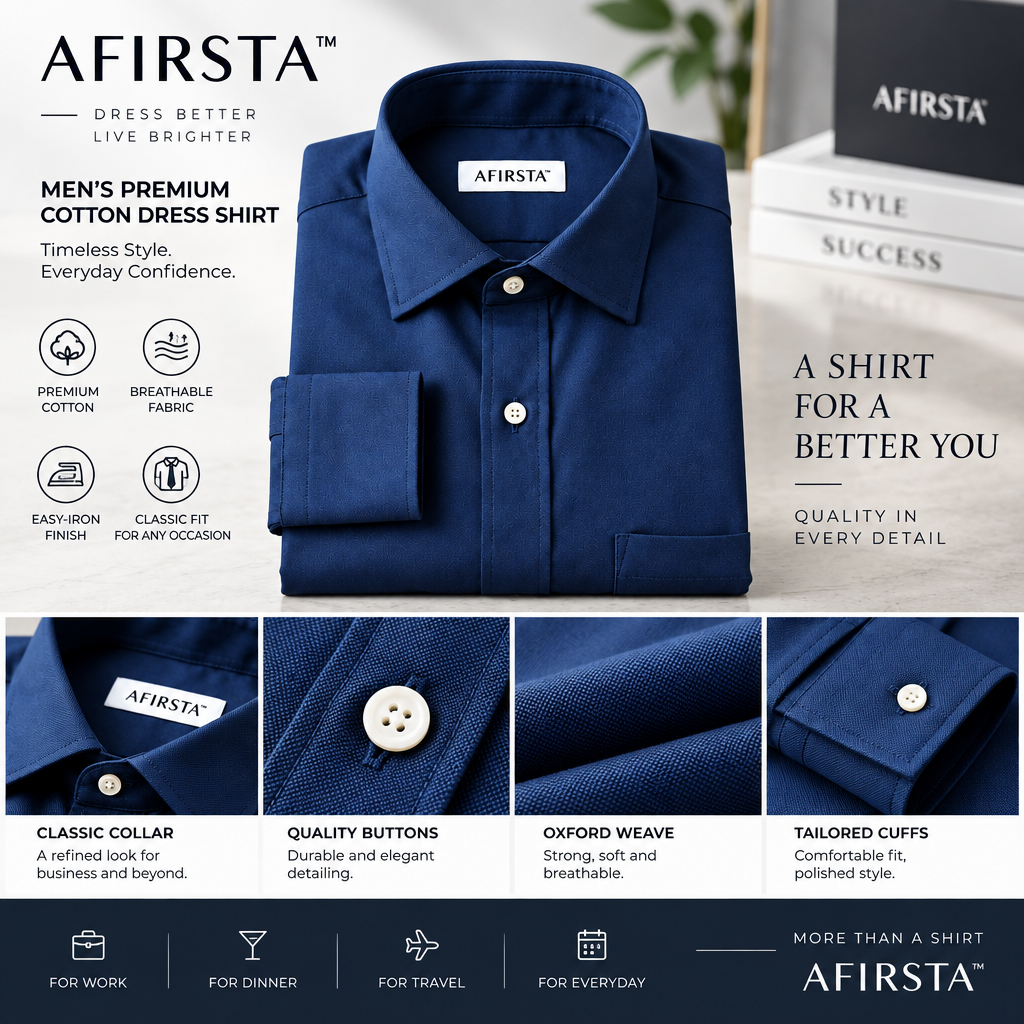 AFIRSTA™ CollarMuse Modular Workday Shirt