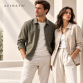 AFIRSTA™ FrameLayer™ Lightweight Overshirt – Unisex Layering Shirt Jacket for Travel