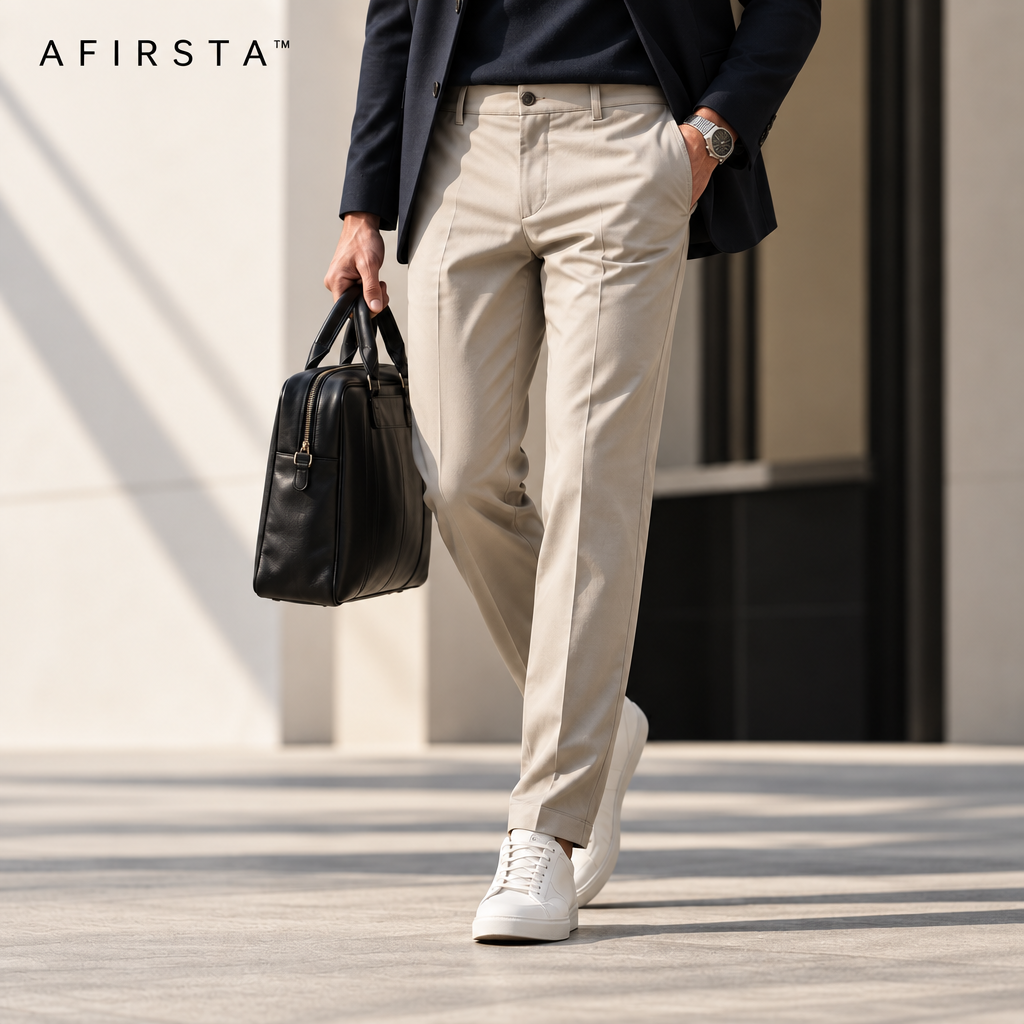 AFIRSTA™ LineShift Adaptive Tailored Trousers – Flexible Fit for Work
